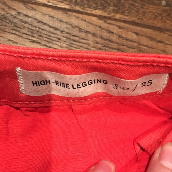 Anthro high rise peach legging by Pilcro - Picture 4 of 12